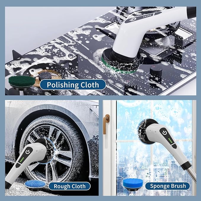 CEPILLO DE LIMPIEZA ELÉCTRICO 9 EN 1 — XELO TENGO